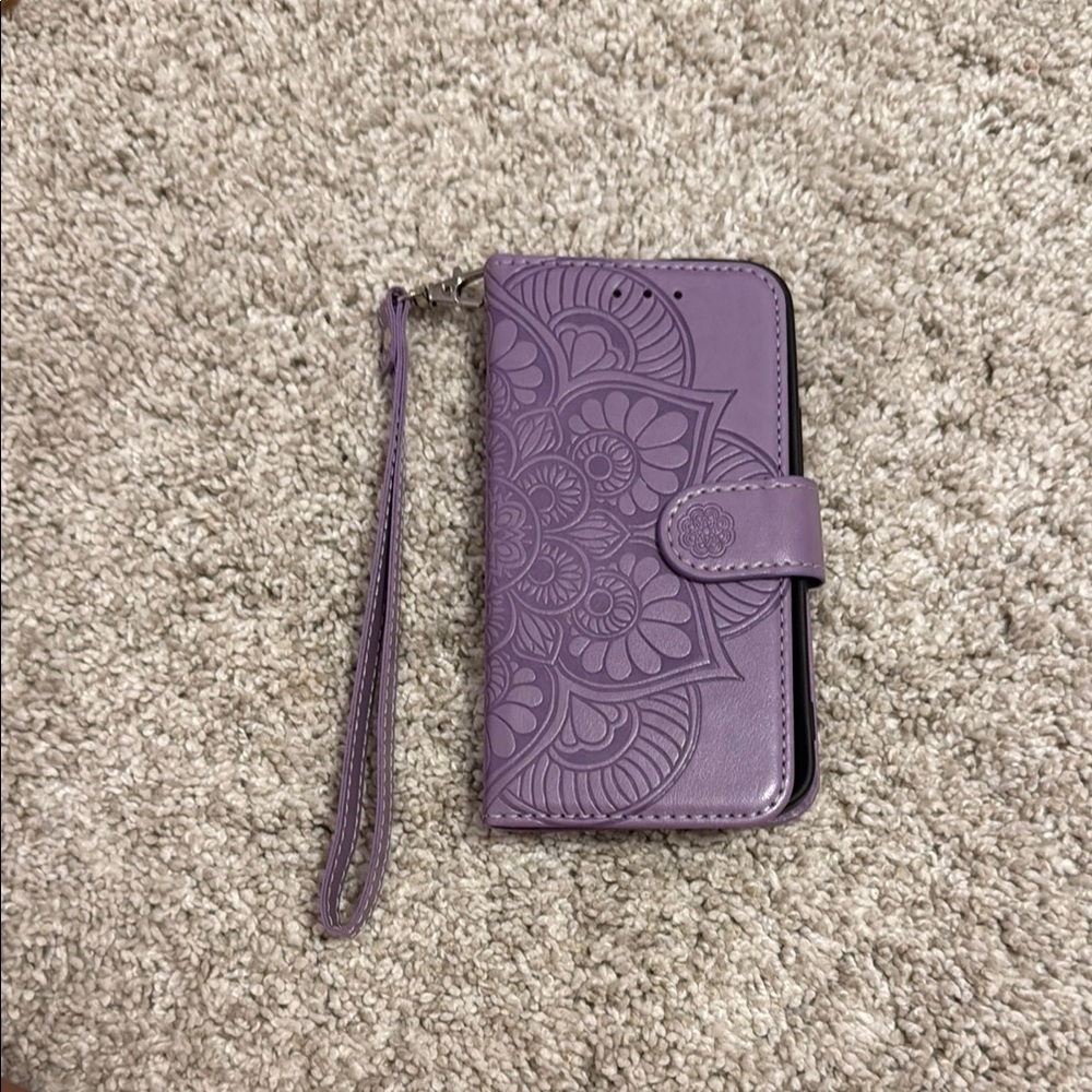 Purple Mandala Phone Wallet Case